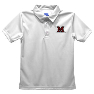 Toddler Vive La Fete  White Miami University RedHawks Solid Polo