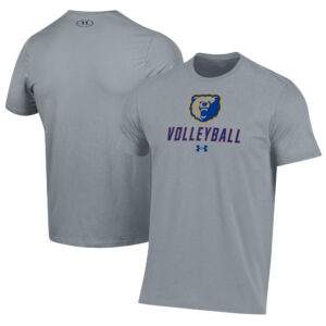 Men's Under Armour Gray Morgan State Bears Volleyball Performance T-Shirt