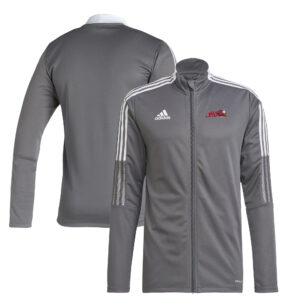 Men's adidas Gray Jacksonville State Gamecocks Tiro 21 AEROREADY Full-Zip Track Jacket