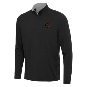 Men's Antigua Black Houston Dynamo FC Content Quarter-Zip Jacket