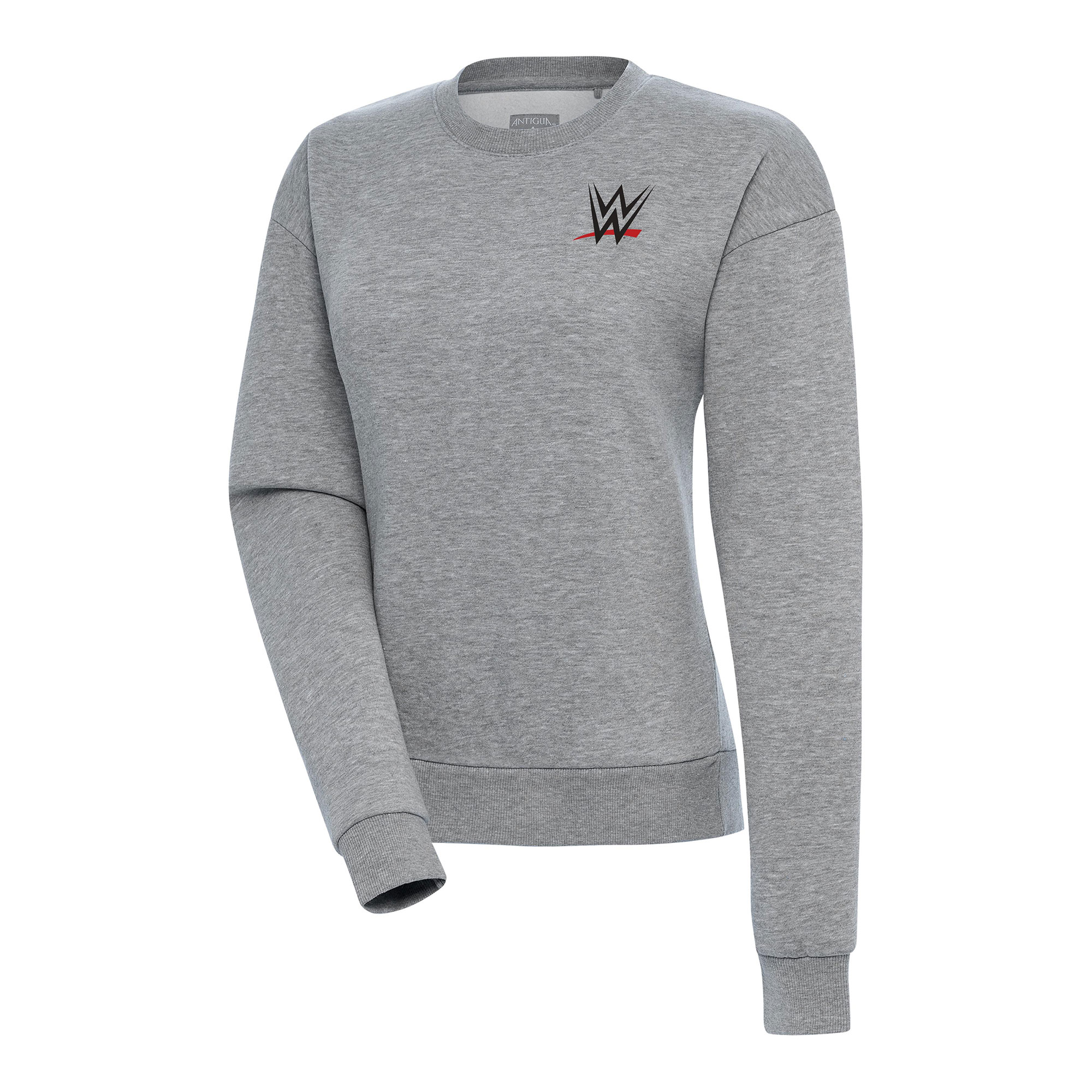 Women's Antigua Heather Gray WWE Victory Pullover Sweatshirt