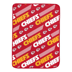 Pegasus Kansas City Chiefs 60" x 72" Slanted Half-Stripe Wordmark Ultra Soft Blanket