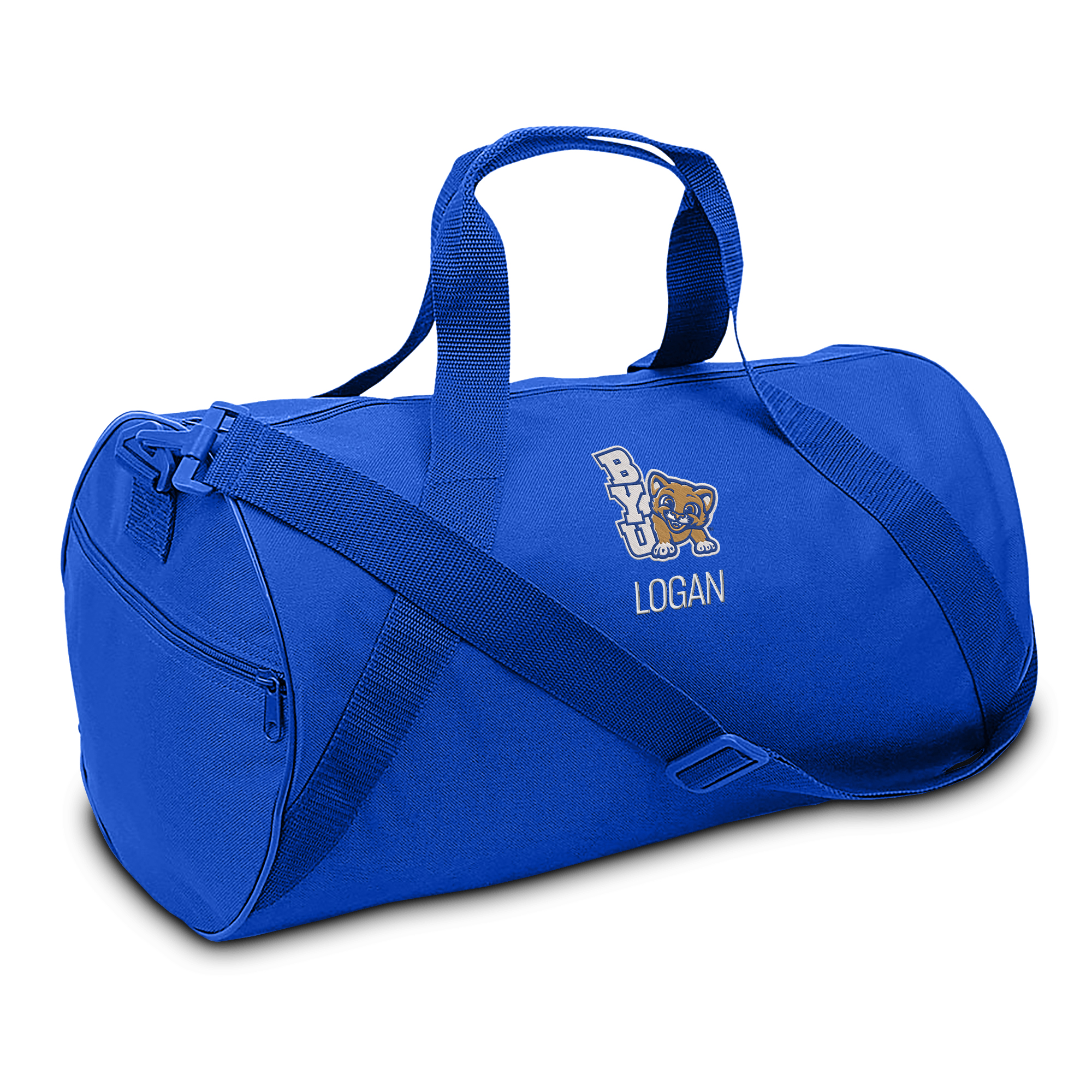 Youth Royal BYU Cougars Personalized Duffel Bag