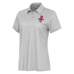 Women's Antigua  White Houston Rockets Rings Polo