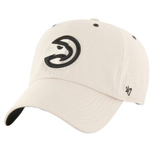 Men's '47 Cream Atlanta Hawks Lunar Clean Up Adjustable Hat