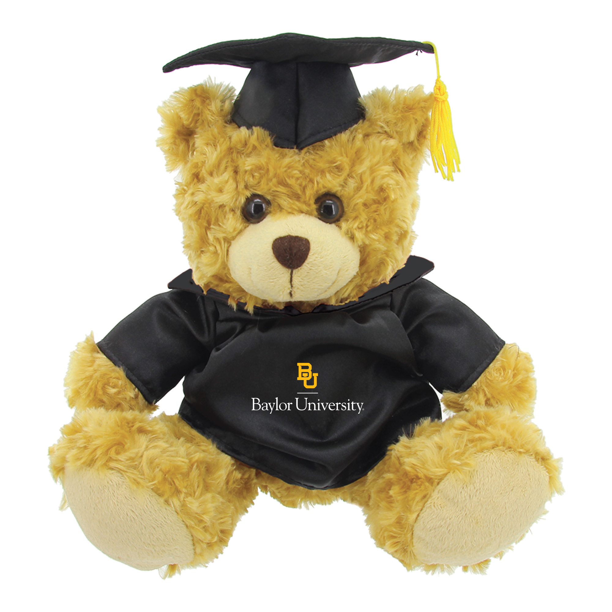 Black/Brown Baylor Bears 12'' Graduation Plush Bear