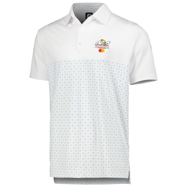 Men's FootJoy White Arnold Palmer Invitational Engineered Foulard Lisle Polo - Image 6