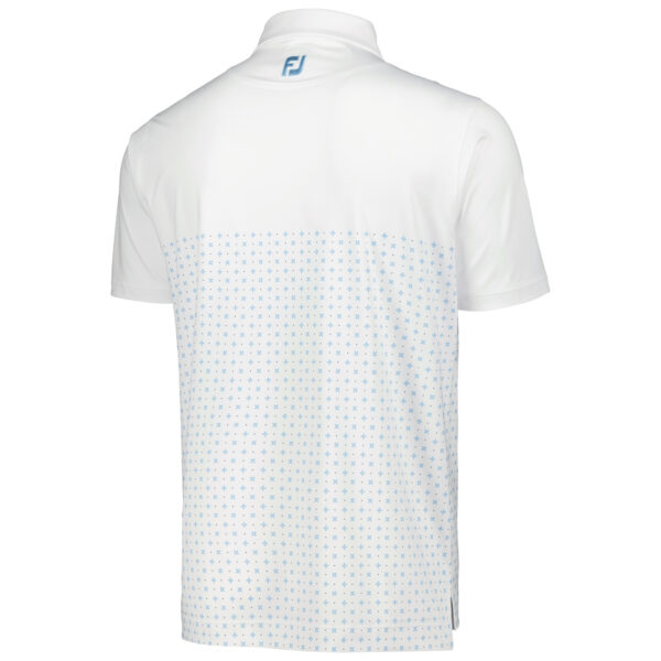 Men's FootJoy White Arnold Palmer Invitational Engineered Foulard Lisle Polo - Image 7