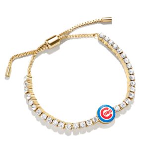 BaubleBar Chicago Cubs Pull-Tie Tennis Bracelet