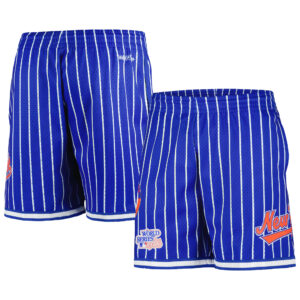 Men's Mitchell & Ness Royal New York Mets Cooperstown Collection City Collection Mesh Shorts