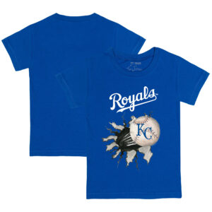 Toddler Tiny Turnip Royal Kansas City Royals Baseball Tear T-Shirt