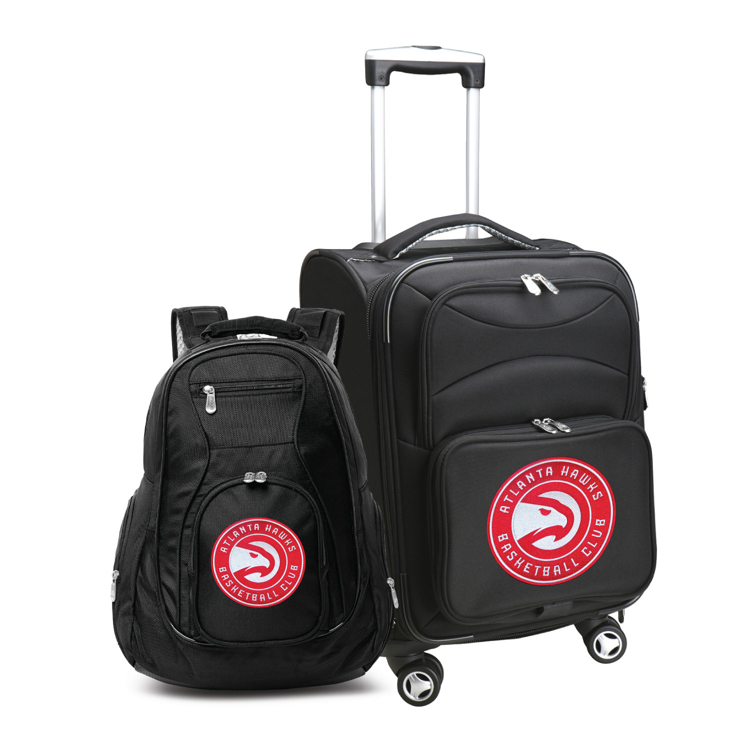 MOJO Black Atlanta Hawks Softside Carry-On & Backpack Set
