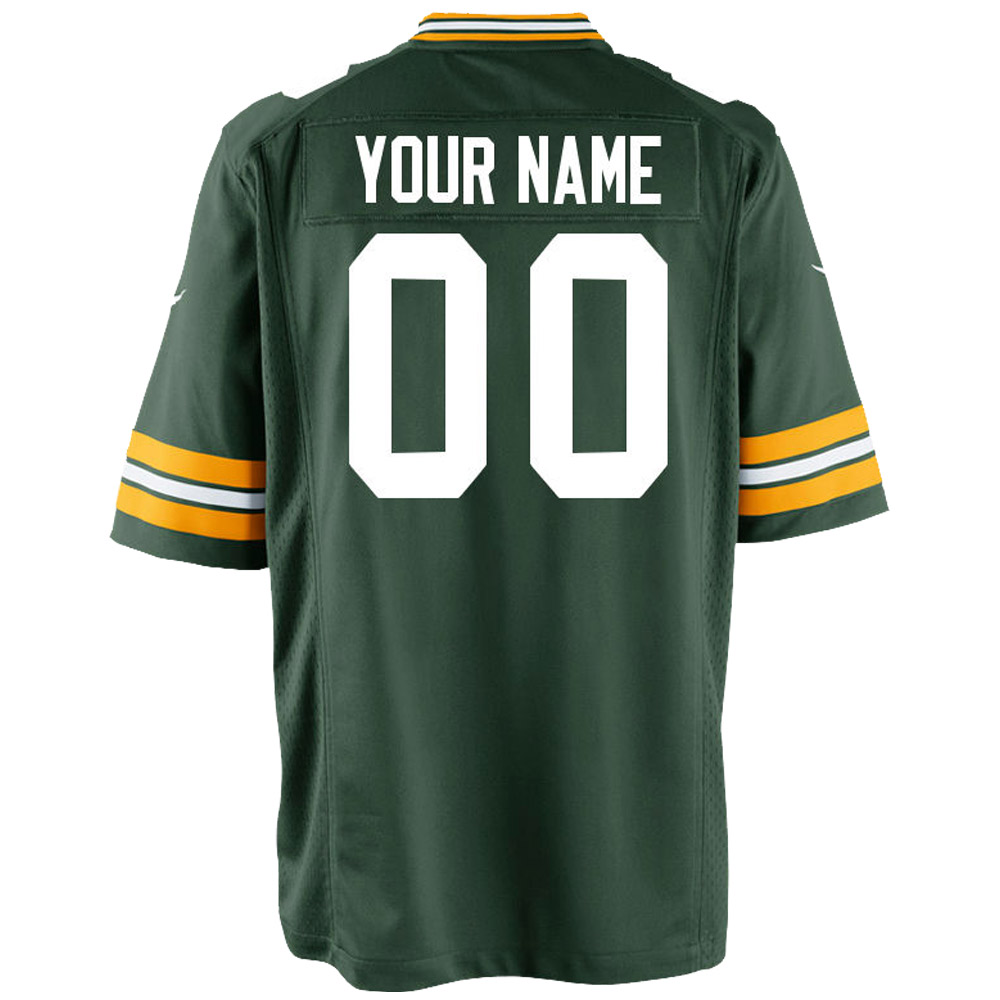 Youth Nike Green Green Bay Packers Custom Game Jersey - Image 7
