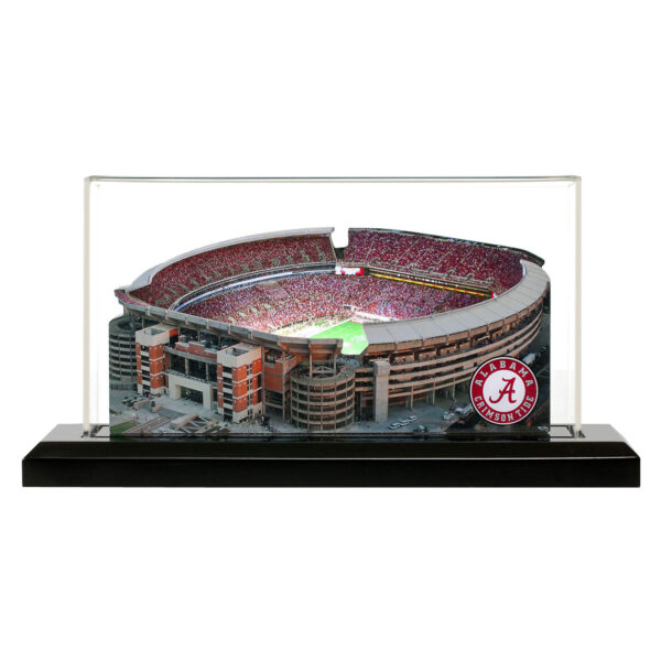 Alabama Crimson Tide 13" x 6" Light Up Stadium with Display Case