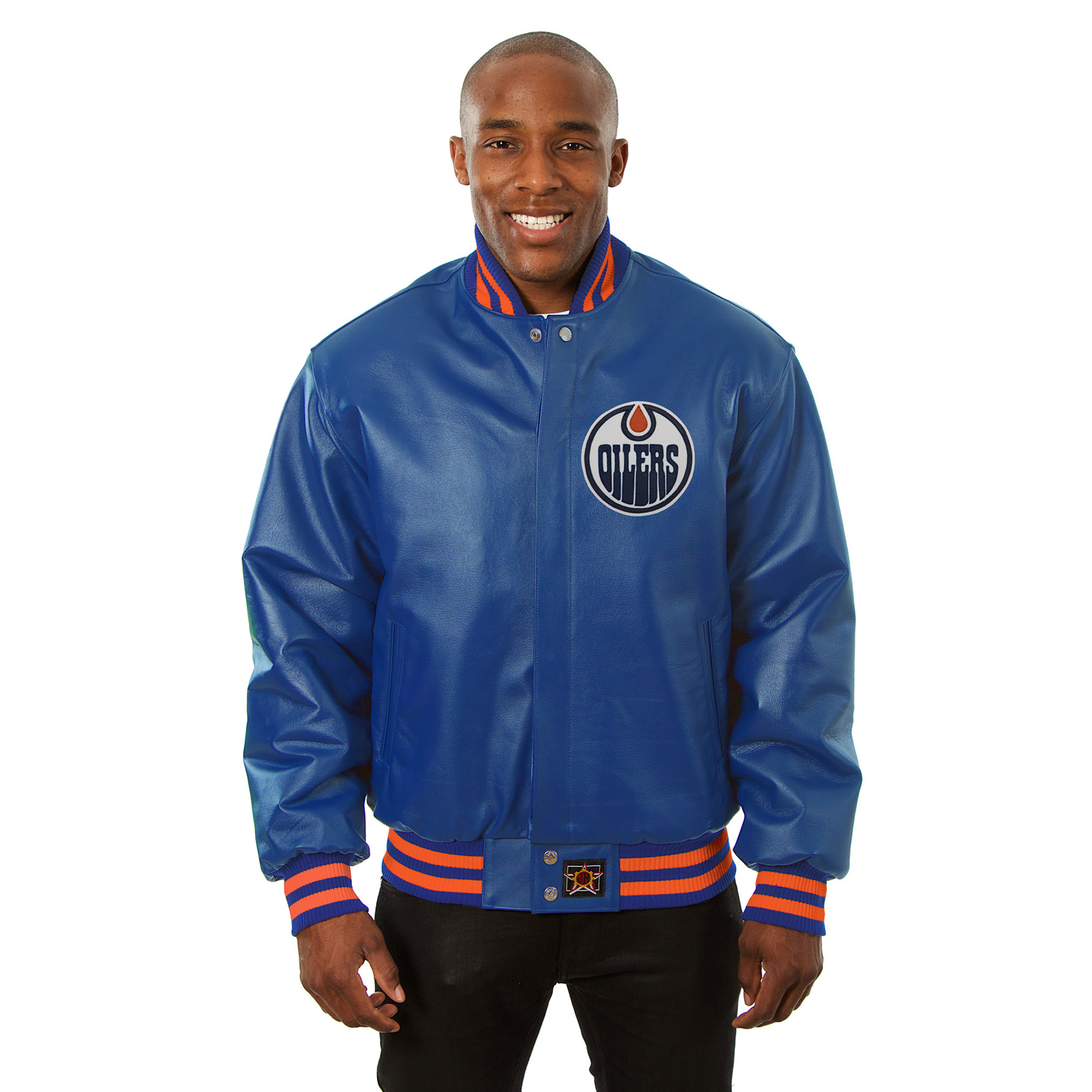 Men's JH Design Royal Edmonton Oilers Jacket