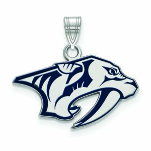 Women's Nashville Predators Sterling Silver Small Enamel Pendant