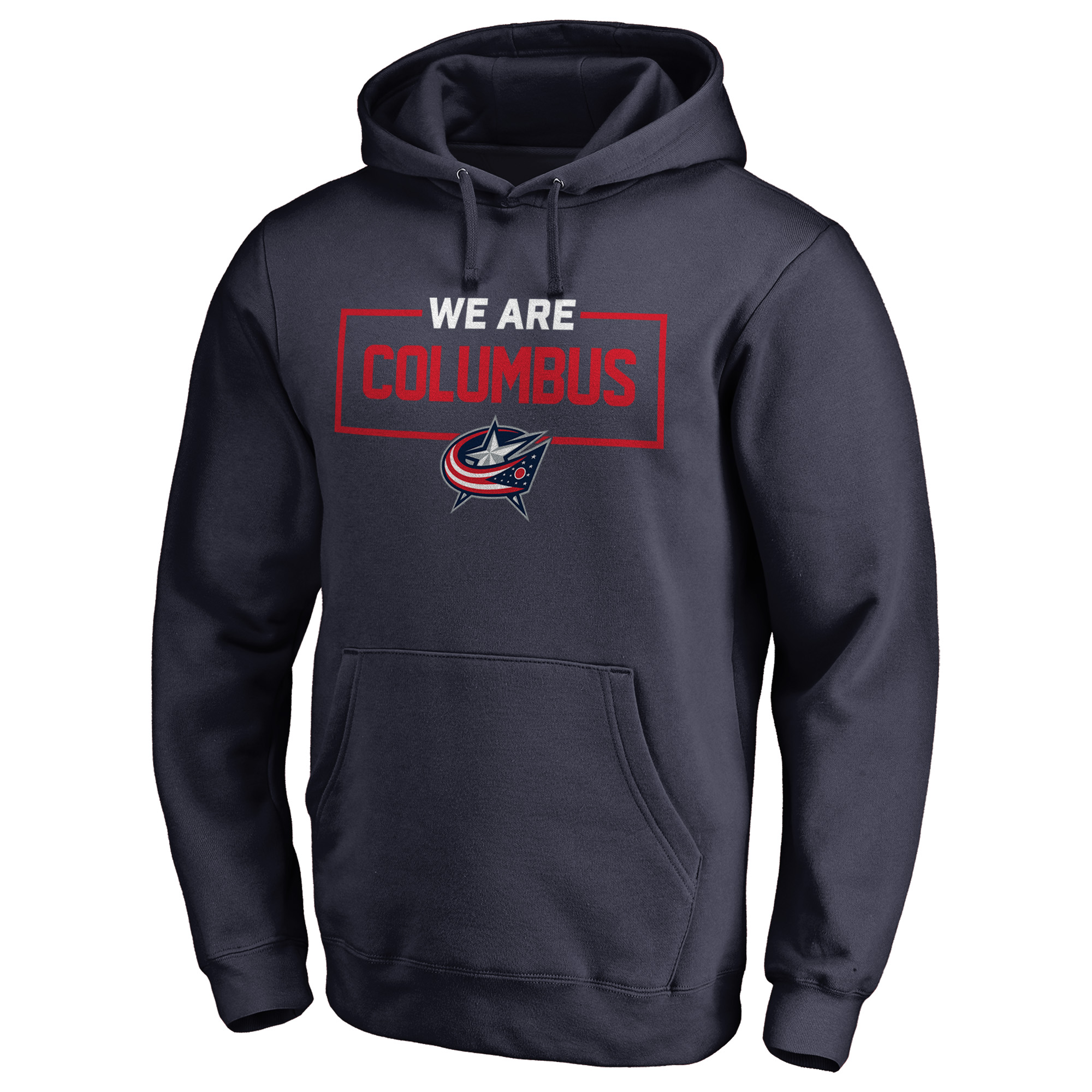 Men's Navy Columbus Blue Jackets Iconic Collection We Are Pullover Hoodie