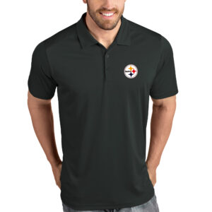 Pittsburgh Steelers Antigua Tribute Polo - Charcoal