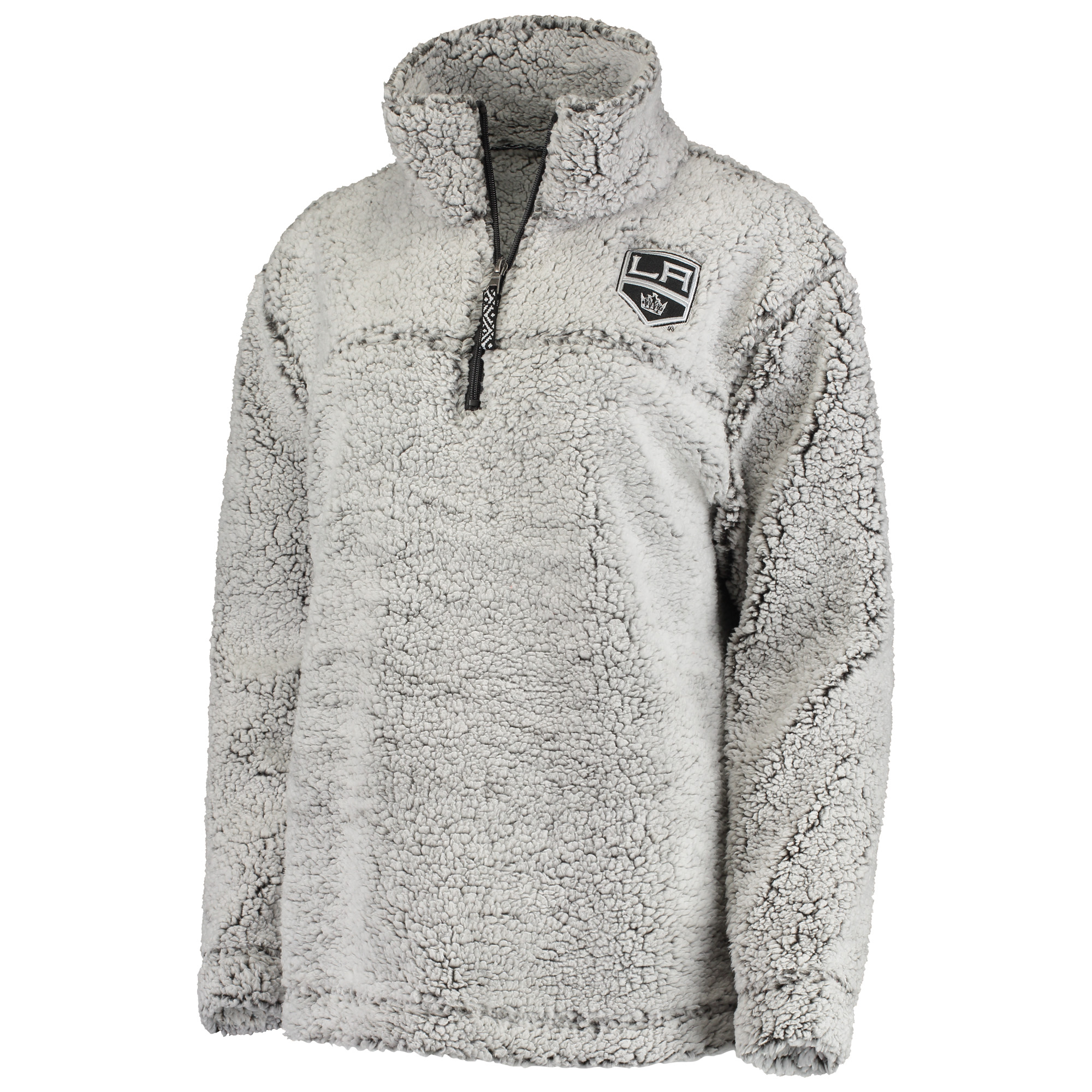 Women's G-III 4Her by Carl Banks Gray Los Angeles Kings Sherpa Quarter-Zip Pullover Jacket - Image 11
