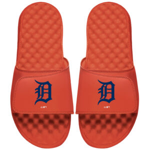 Men's ISlide Orange Detroit Tigers Primary Logo Slide Sandals
