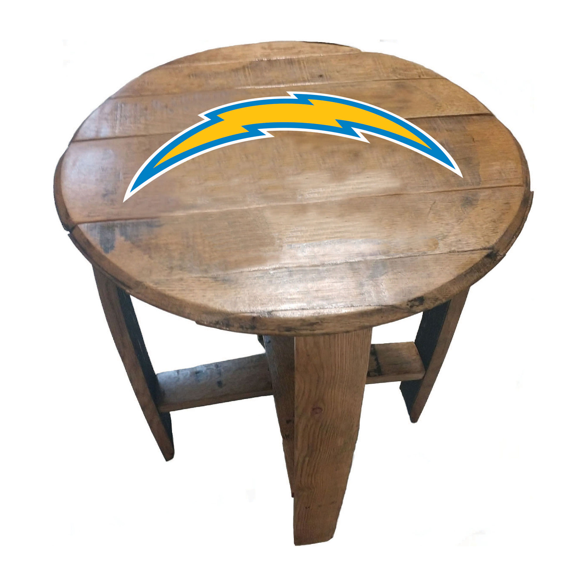 Imperial Los Angeles Chargers Oak Barrel Table - Image 5