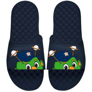 Men's ISlide Navy Houston Astros Mascot Slide Sandals