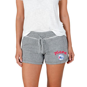 Women's Concepts Sport Gray Philadelphia 76ers Mainstream Terry Shorts