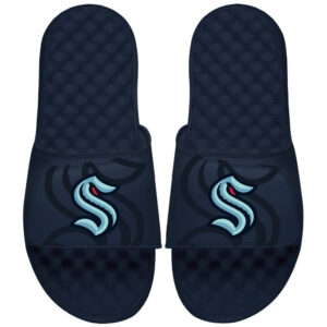 Men's ISlide Navy Seattle Kraken Tonal Pop Slide Sandals