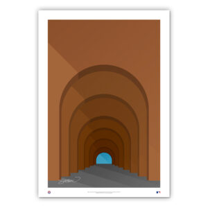 Texas Rangers 24'' x 36'' Minimalist Globe Life Field Fine Art Print