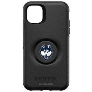 OtterBox Black UConn Huskies Otter+Pop PopSocket Primary Symmetry iPhone Case