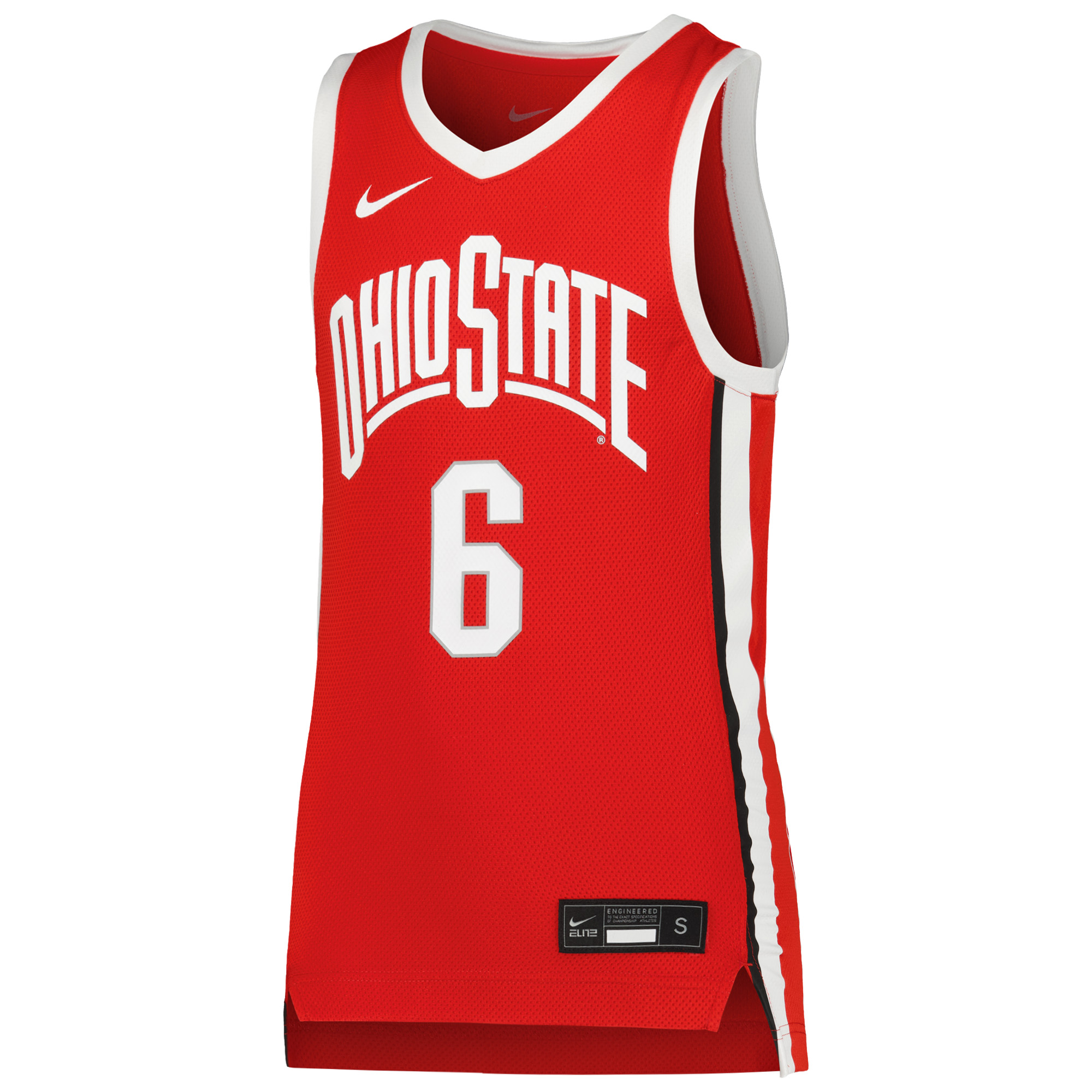 Youth Nike LeBron James Scarlet Ohio State Buckeyes Replica Basketball Jersey - Image 6