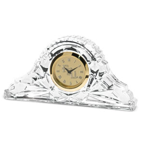 Gold Florida State Seminoles Crystal Clock
