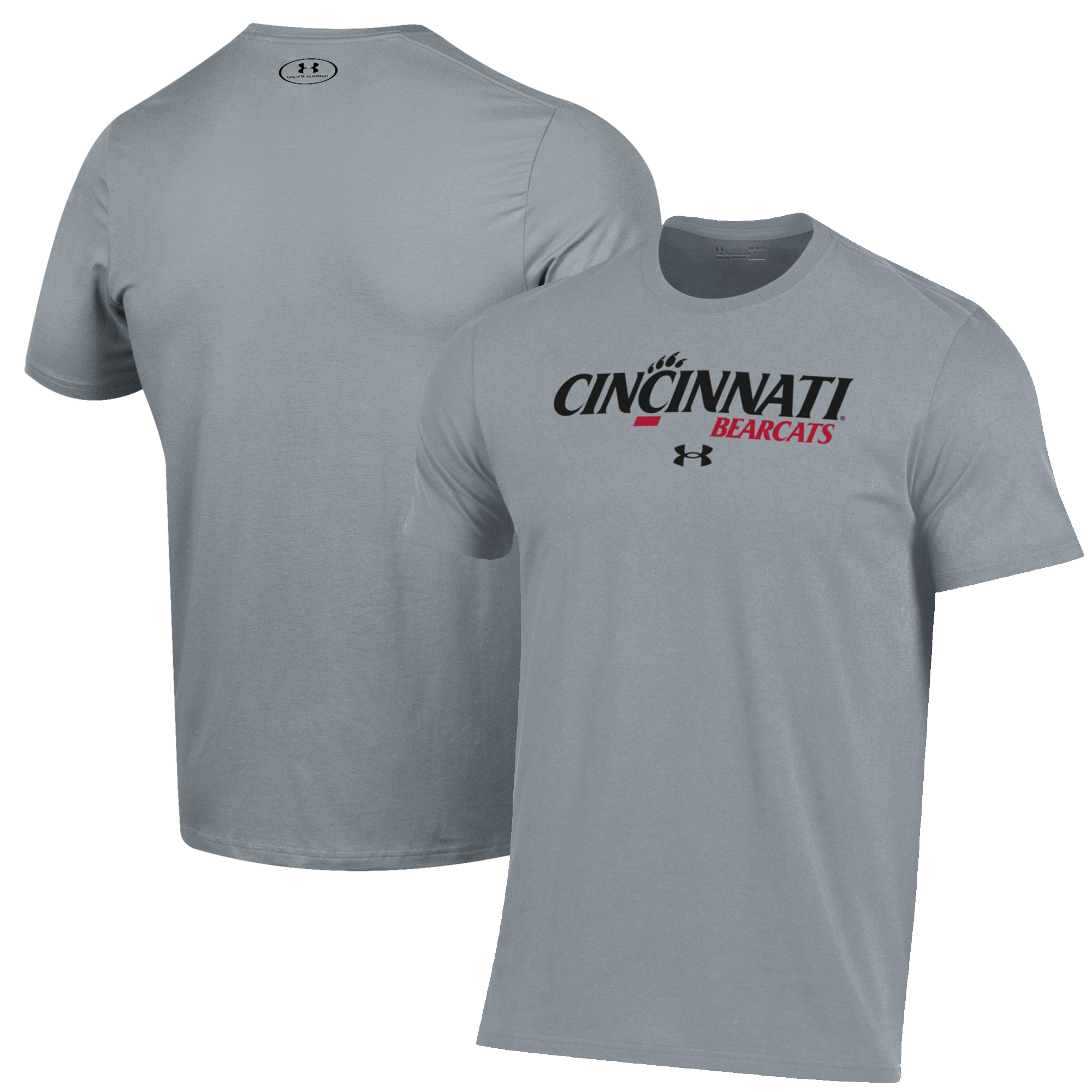 Men's Under Armour Gray Cincinnati Bearcats Primary Performance T-Shirt