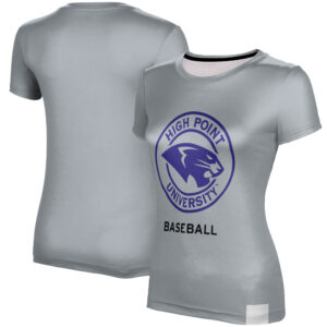 Women's Gray High Point Panthers Baseball T-Shirt