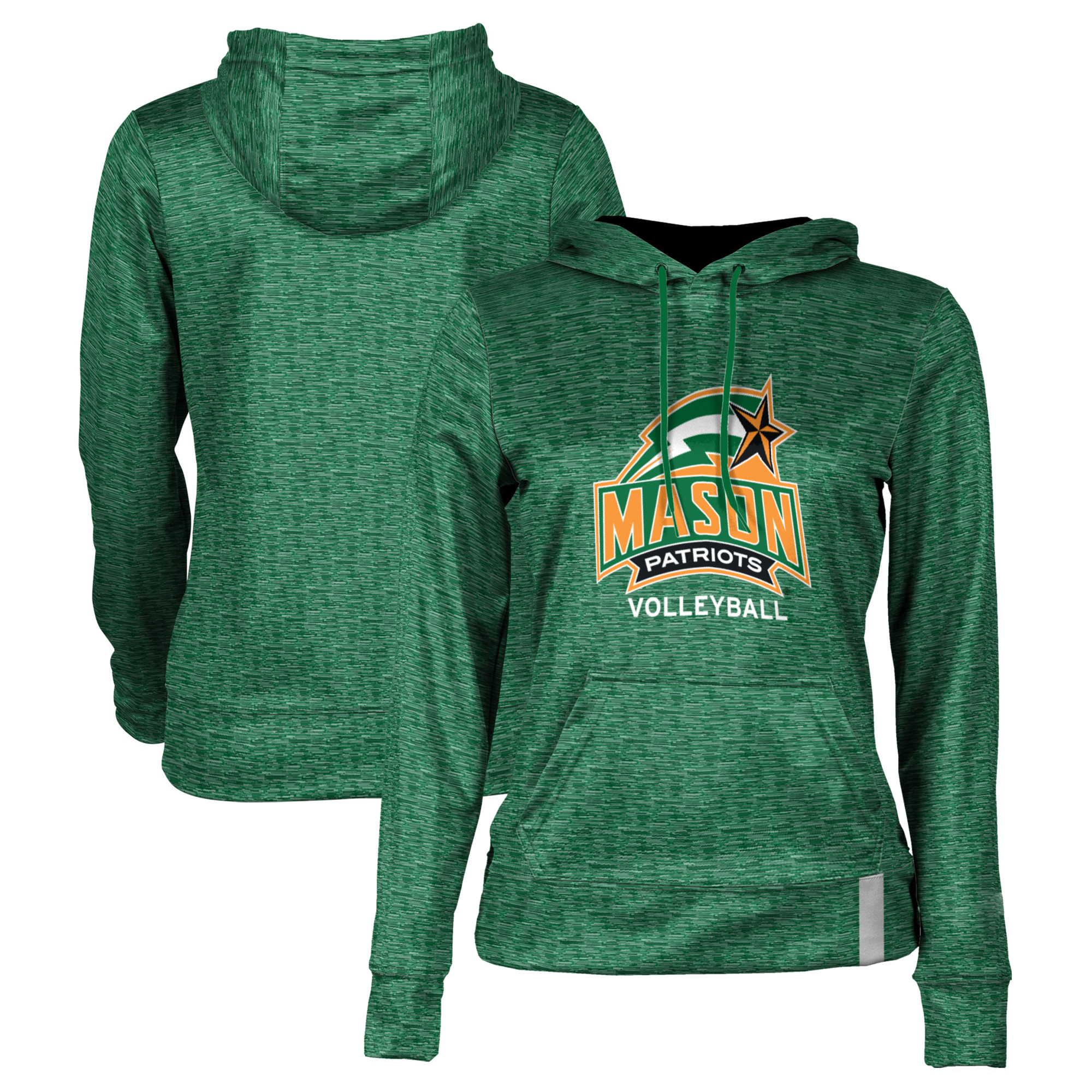 Women's Green George Mason Patriots Volleyball Pullover Hoodie - Image 4