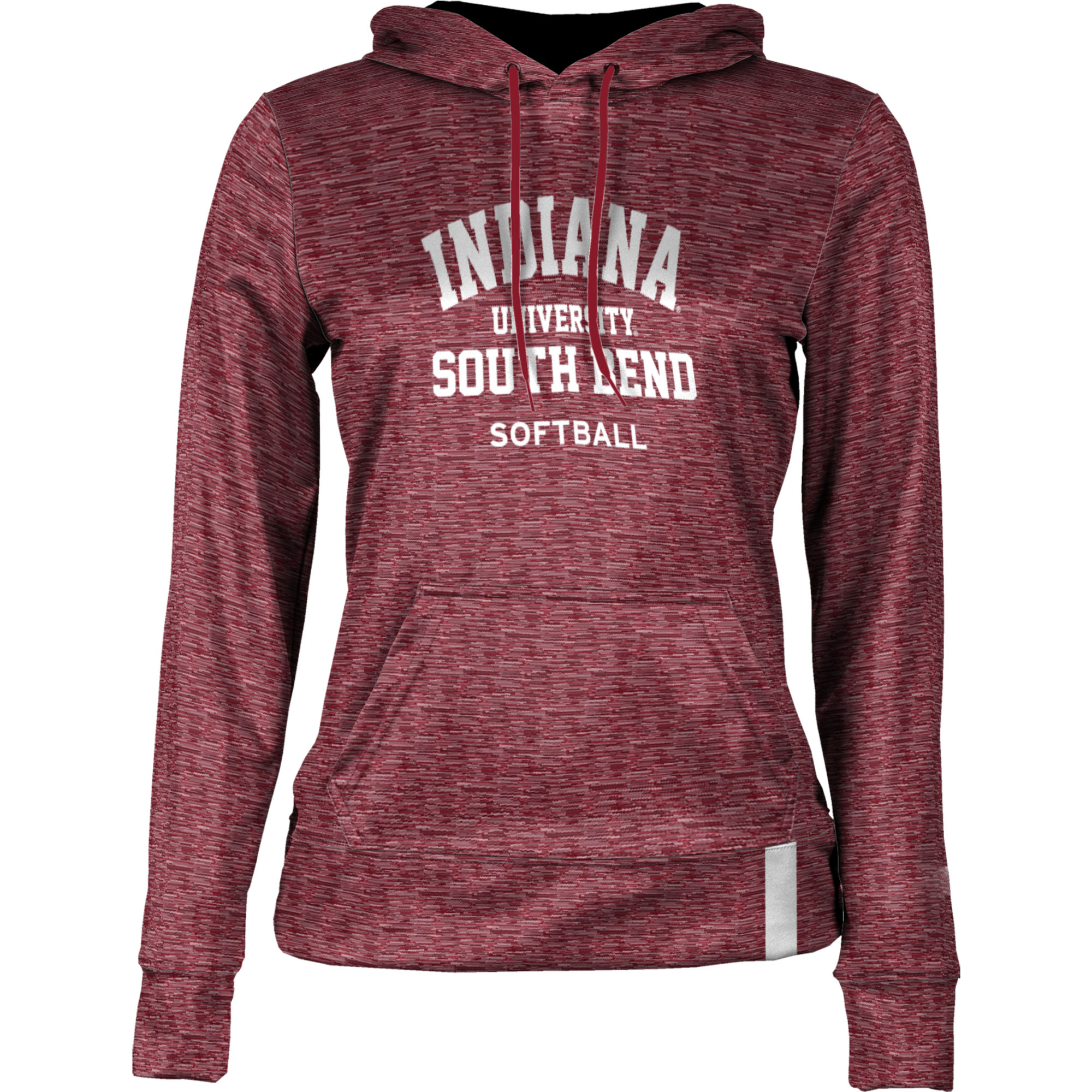 Women's Crimson Indiana University South Bend Titans Softball Pullover Hoodie - Image 6