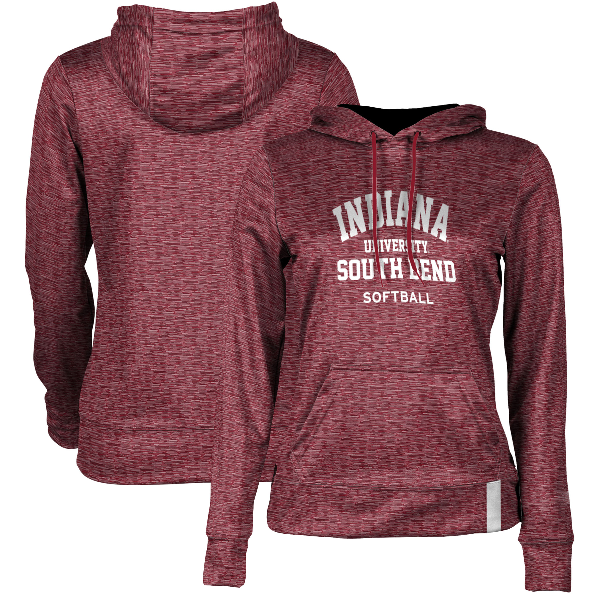 Women's Crimson Indiana University South Bend Titans Softball Pullover Hoodie