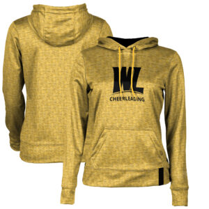 Women's Gold West Liberty Hilltoppers Cheerleading Pullover Hoodie