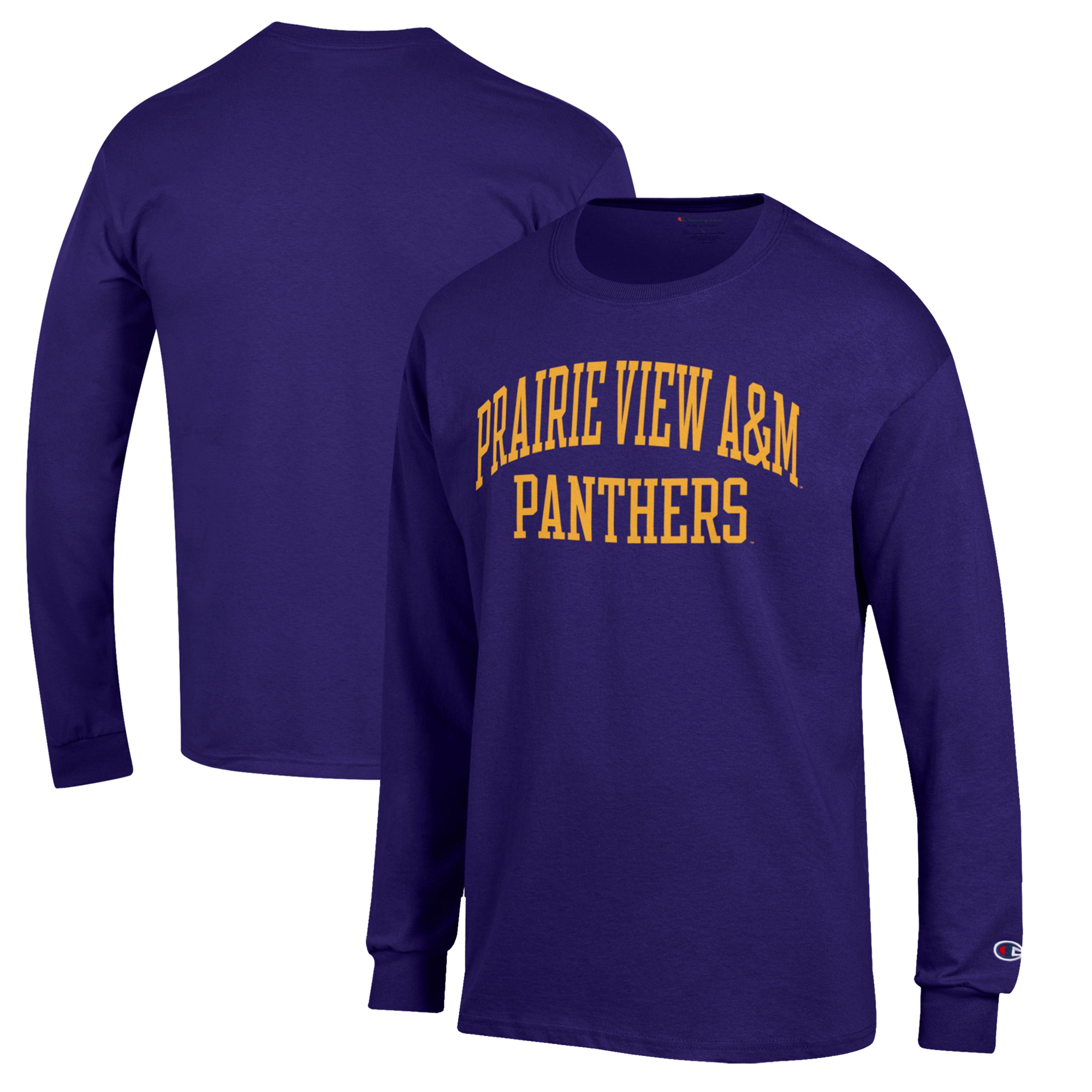 Men's Champion Purple Prairie View A&M Panthers Jersey Long Sleeve T-Shirt