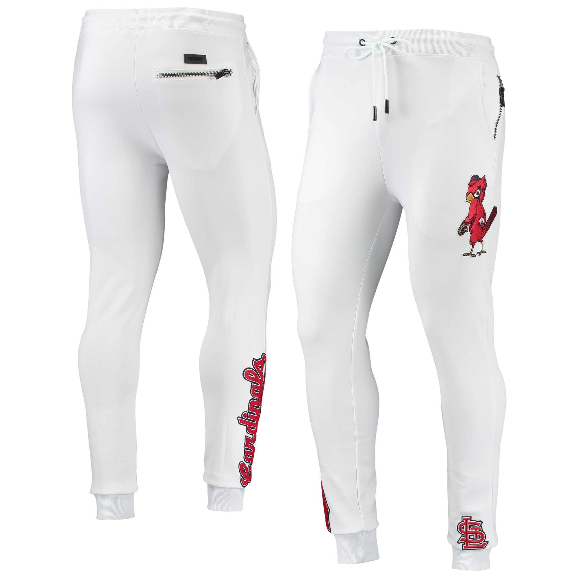 Men's Pro Standard White St. Louis Cardinals Team Logo Jogger Pants