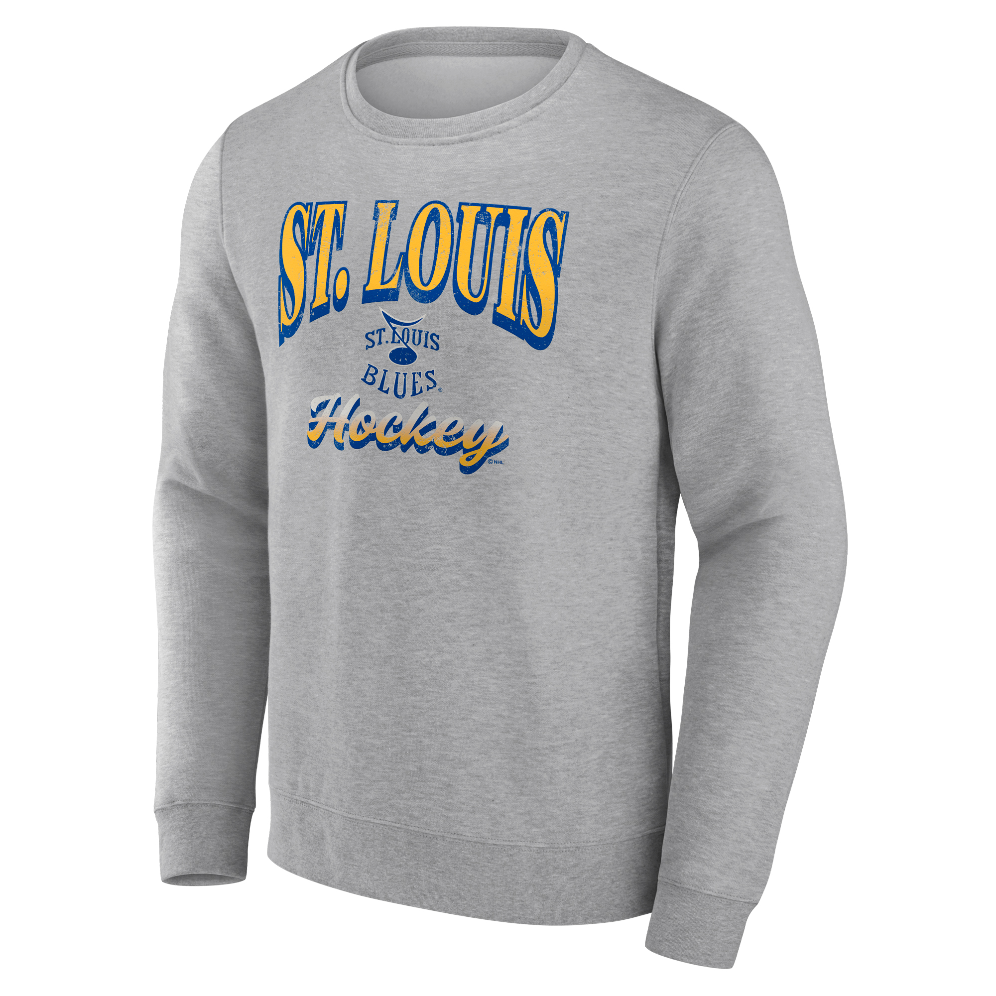 Men's Fanatics Heather Gray St. Louis Blues Special Edition 2.0 Pullover Sweatshirt - Image 6