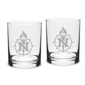 Northern Michigan Wildcats 14oz. 2-Piece Classic Double Old-Fashioned Glass Set