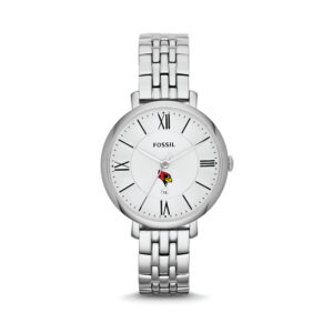 Women's Fossil Silver Illinois State Redbirds Jacqueline Stainless Steel Watch