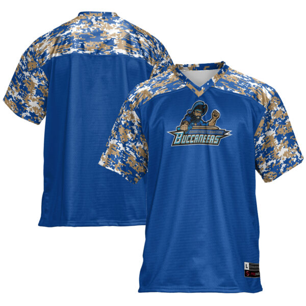Men's GameDay Greats Blue Massachusetts Maritime Academy Buccaneers Football Jersey - Image 5