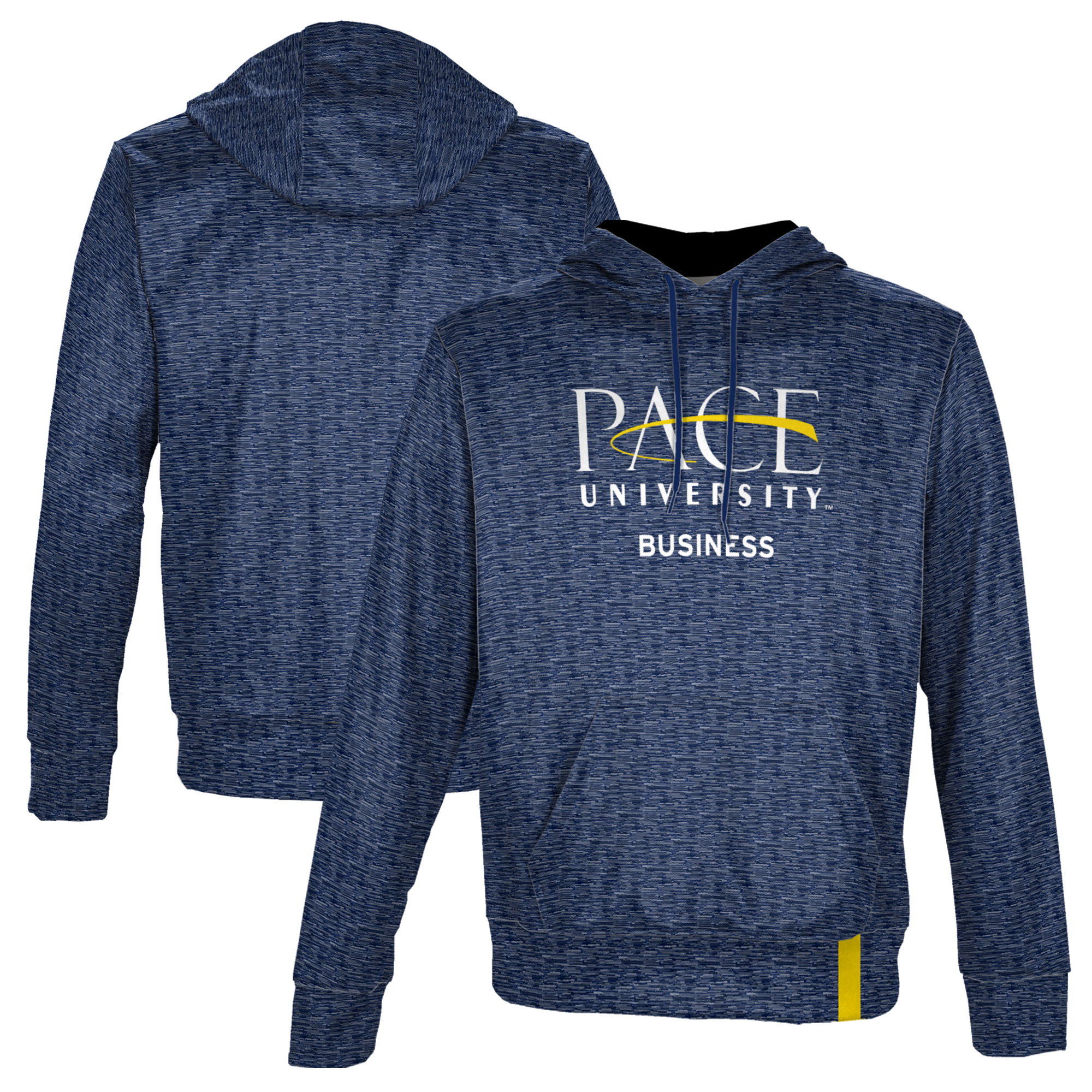 Men's ProSphere Blue Pace University Setters Business Name Drop Pullover Hoodie
