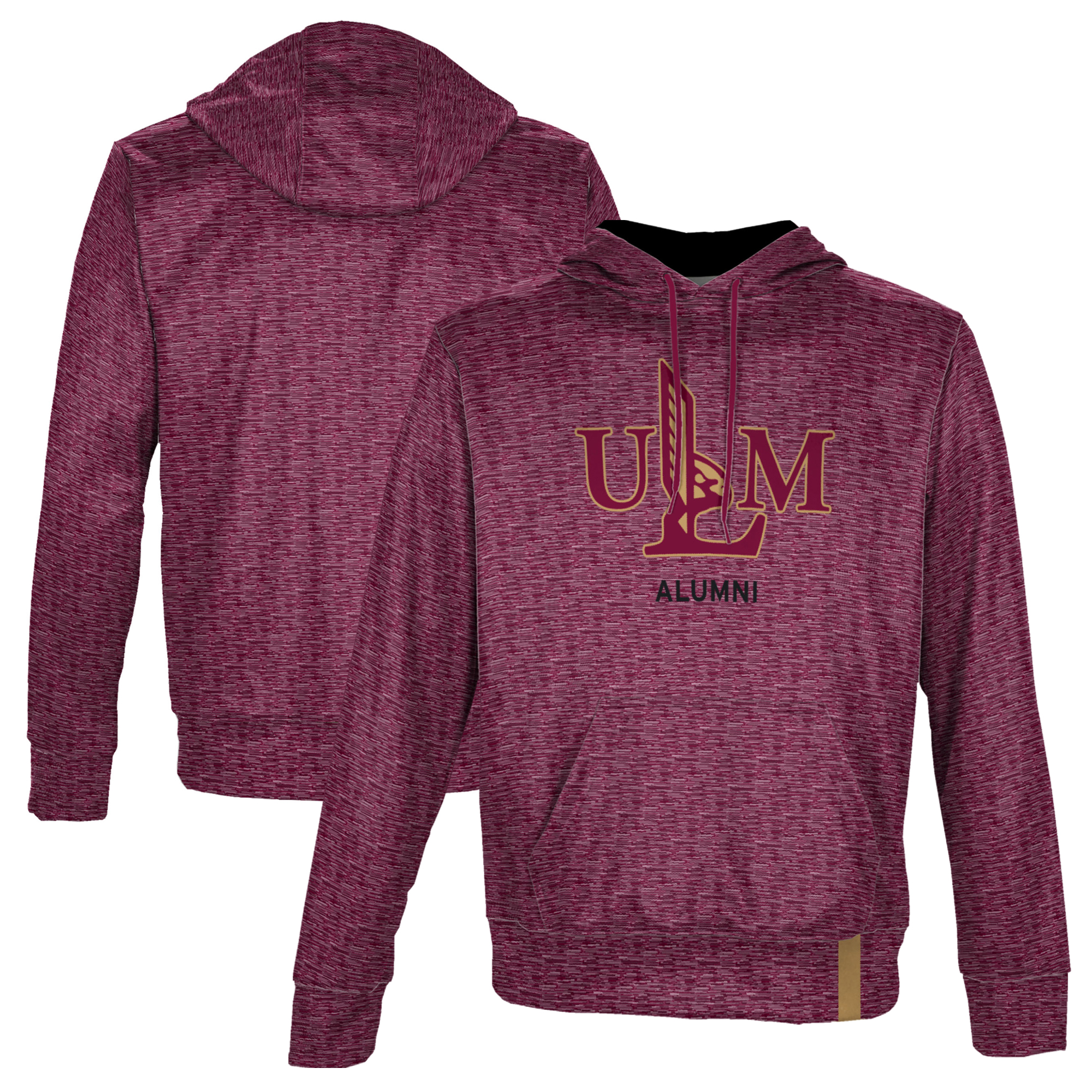 Men's ProSphere Maroon ULM Warhawks Alumni Name Drop Pullover Hoodie - Image 2