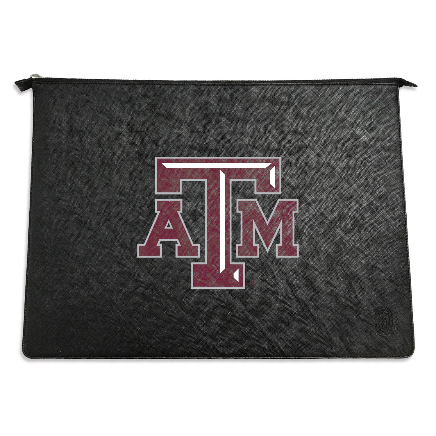 Black Texas A&M Aggies Faux Leather Laptop Case - Image 2