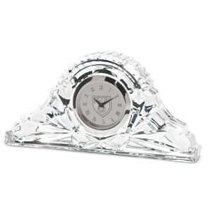 Silver Loyola Marymount Lions Crystal Clock