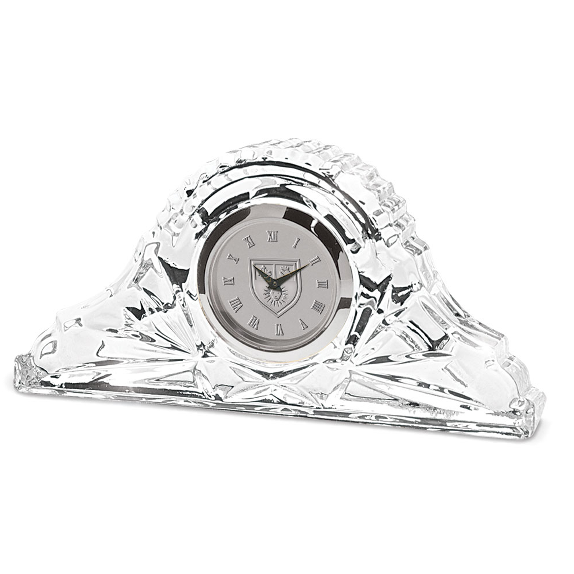 Silver Loyola Marymount Lions Crystal Clock