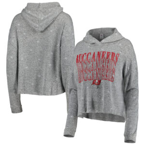 Women's Gray Tampa Bay Buccaneers Standout Knit Tri-Blend Pullover Hoodie